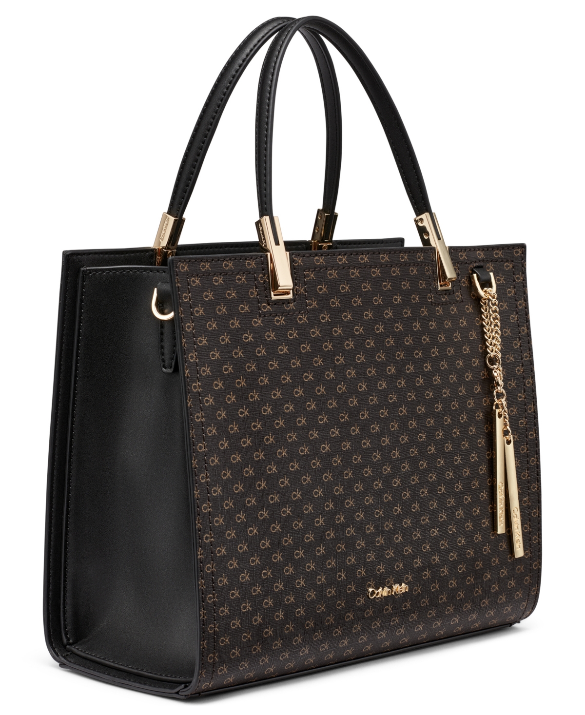 Calvin Klein Women's Verne Small Satchel Bag In Brown