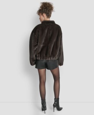 Women's Collar Neck Bomber Coat