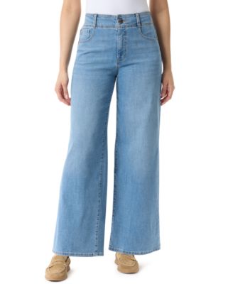 Gloria Vanderbilt - Women's Petite Tummy Sculpt Wide Leg Jeans