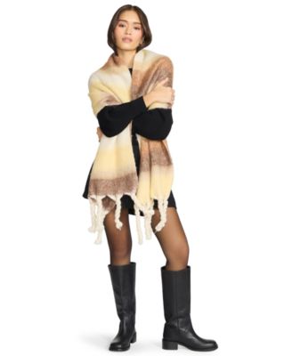 Women's Varsity Striped Fringe Scarf