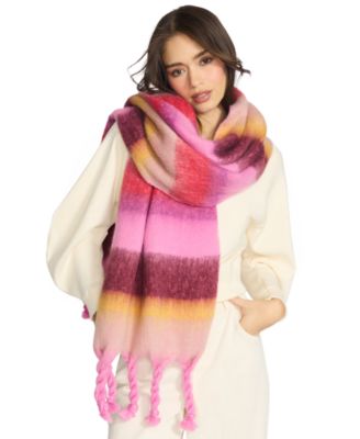 Women's Varsity Striped Fringe Scarf