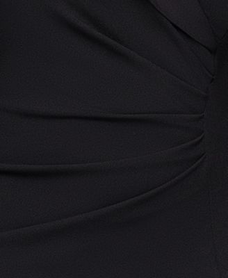 Plus-Size Long Caped Scuba Dress