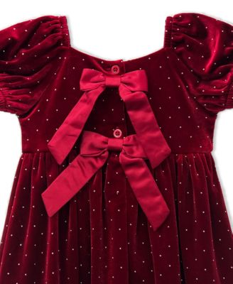Baby Girls' Stretch Velvet Dress