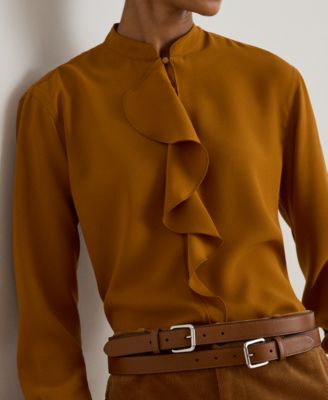 Petite Ruffle-Trimmed Tunic