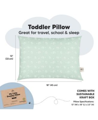 2pk Toddler Pillow, Soft Organic Cotton Toddler Pillows for Sleeping, 13X18 Kids Pillow