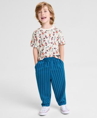 Disney | Macy's - Boys 2T-7 Pinstripe Jogger Pants