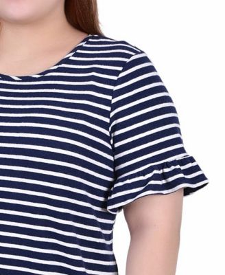 Plus Size Short Bell Sleeve Top