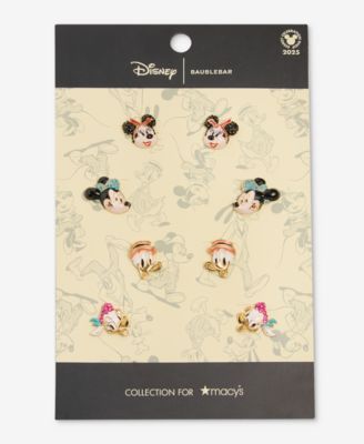 Disney | Macy's Mickey & Friends Earrings, Set of 4, Macy's Exclusive