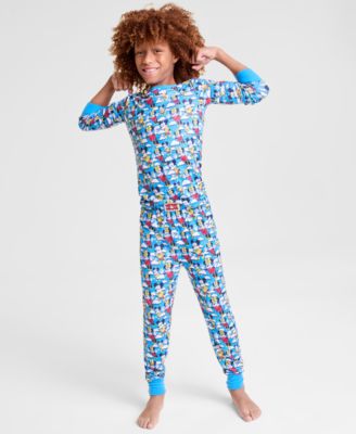 Disney | Macy's - Kids 5-14 Mickey Mouse & Minnie Mouse Knit Pajamas Set
