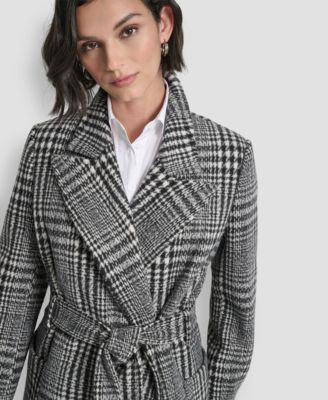 Women's Notch Collar Belted Wrap Coat