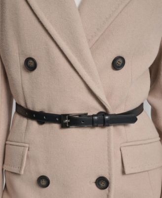 Women's Short Double-Breasted Belted Coat