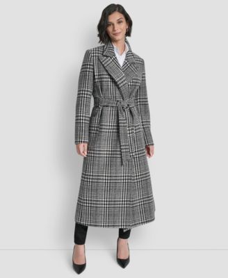 Women's Notch Collar Belted Wrap Coat