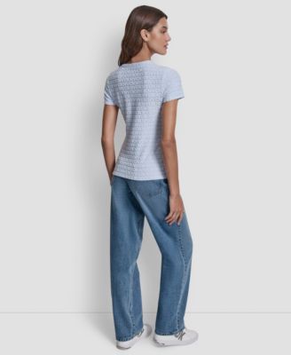 Women's Jacquard Logo Crewneck T-Shirt