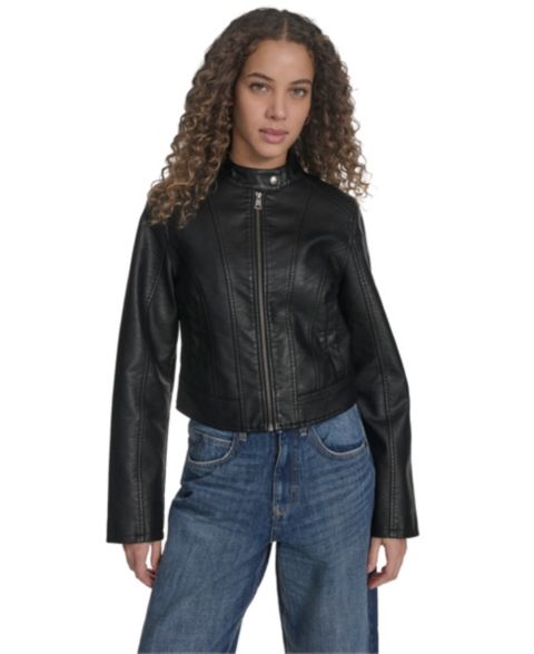 Женские куртки Levi's Women's Faux Leather Racer Jacket