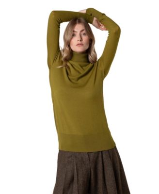 Women's British Merino Turtle Neck Sweater