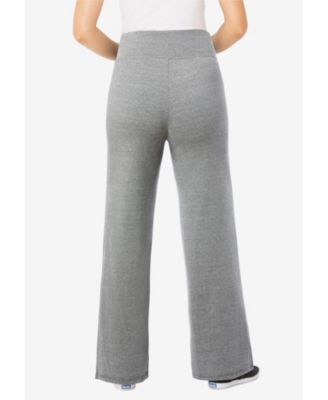 Women's Within Tall Stretch-Cotton Knit Pull-On Wide-Leg Leggings