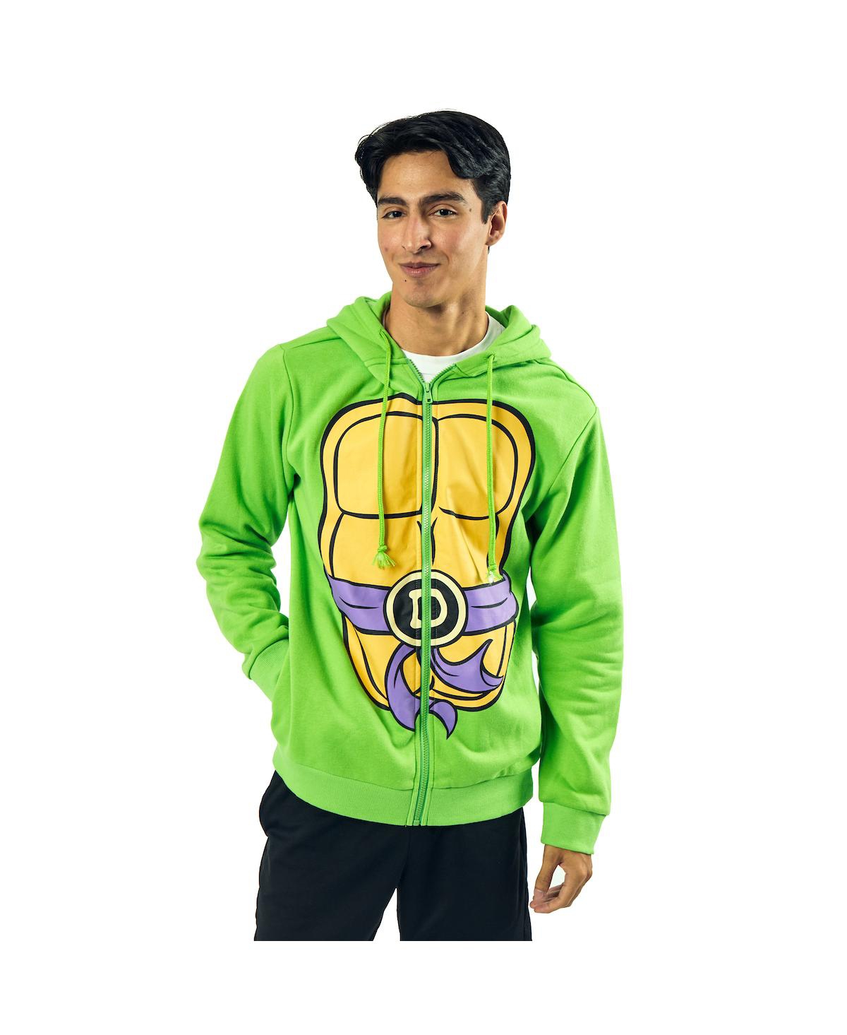 Teenage Mutant Ninja Turtles Donatello Long Sleeve Men's Green Cosplay Hoodie