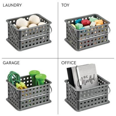 Set of 3 Small Stackable Shower Caddy Basket