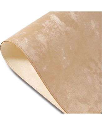 Velvet Reversible Premium Faux Leather 12" x 18" Rectangular Placemats Set of 4