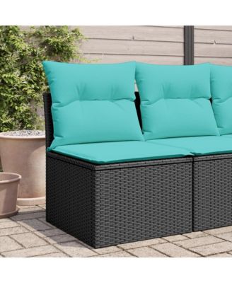 Garden Chair Black and Blue