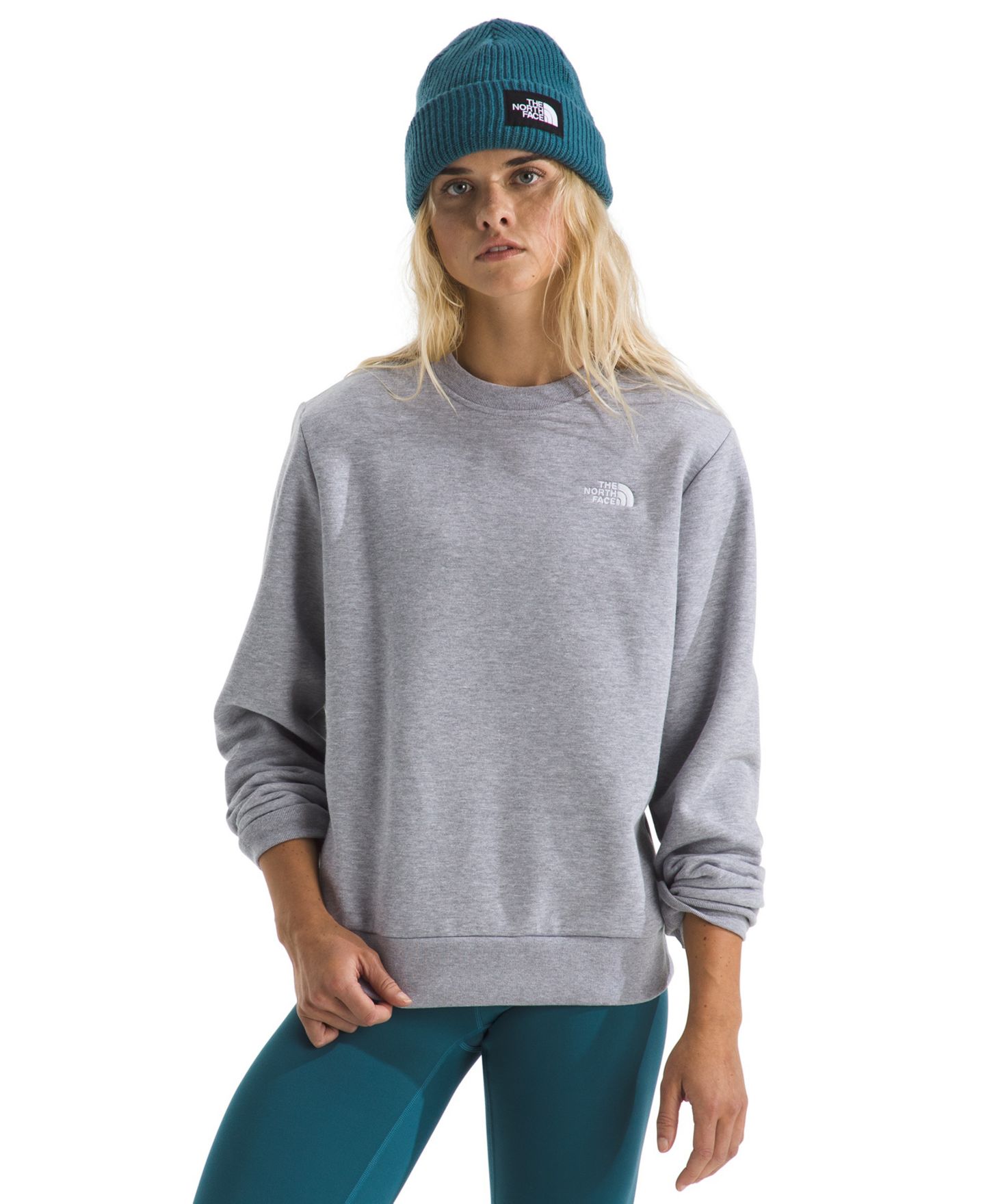 Женский свитшот The North Face Evolution Simple Dome Crewneck, цвет: Серый меланжевый — фото 1