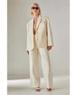 Women's Twill Buckle Tailored Pants