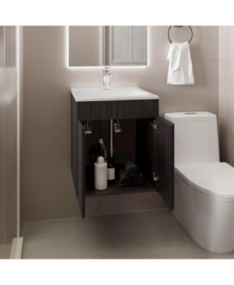 Meka 17.7" MDF Bathroom Vanity