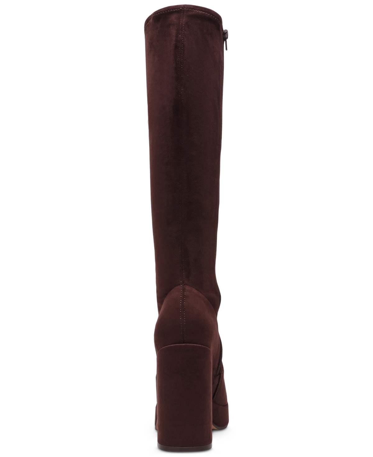 Steve Madden Twain Platform Knee-high Stretch Boots In Brown