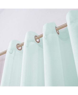 Malibu Linen Look Sheer Grommet Window Panel