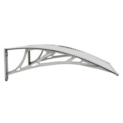 Door Canopy Grey Polycarbonate 31.5 in x 29.5 in Durable