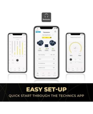 Technics EAH-AZ80-A Premium Hi-Fi True Wireless Bluetooth Earbuds with Advanced Noise Cancelling - Midnight Blue