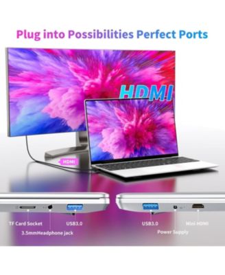 Gaming Laptop, 15.6 Inch Laptop Computer, Laptops 16GB RAM 1TB SSD, 12th Gen N95 Processor (Up to 3.4GHz), Supports 180 Angle Opening Backlit Keyboard Fingerprint Unlock FHD IPS 19201080 MINI-HDMI