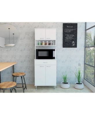 Della 60 Pantry White MDF