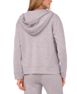 Women's Knit Zip-Front Hoodie Jacket