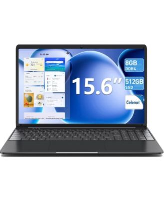 Laptops Windows 11, 15.6 Inch Laptop Computer 8GB DDR3 512GB SSD with I3 Processor, Webcam, HDMI, USB3.0, 7000mAh Battery, BT4.2, USB 3.2  3, WiFi, Type-C(Black)