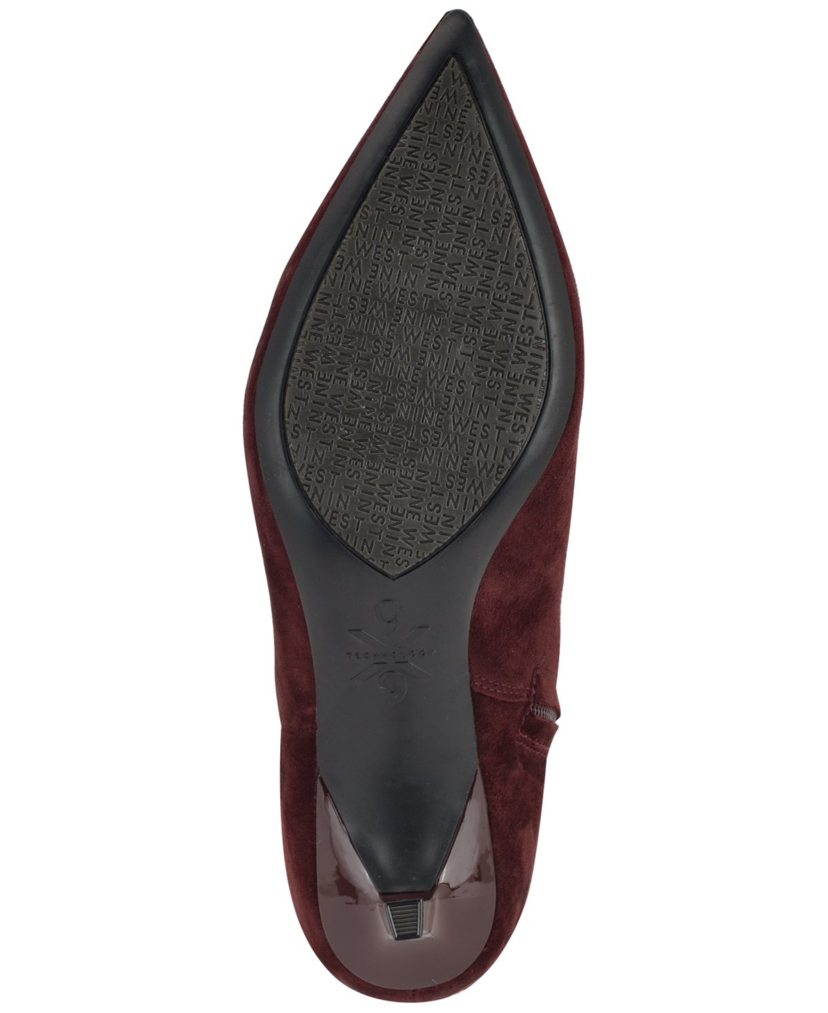 Nine West Women's Kimdee 9x9 Tall Stiletto Dress Boots In Burgundy
