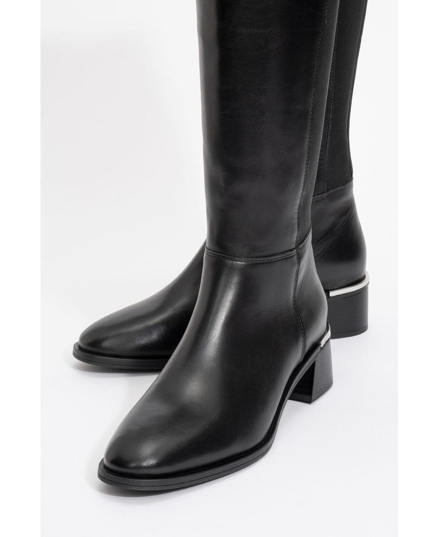 Женские ботинки Forever & Always Shoes Rochos Leather Boot, цвет: Чёрный кожаный — фото 3