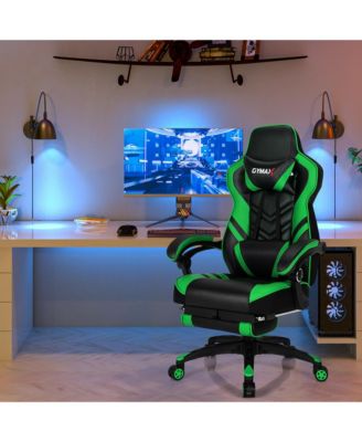 Office Computer Desk Chair Gaming Chair Adjustable Swivel w/Footrest