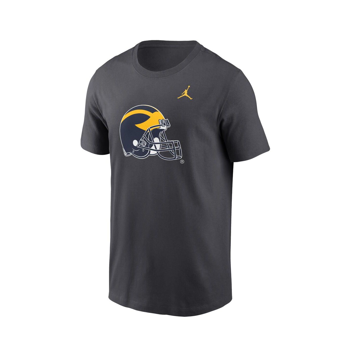 Мужская футболка Jordan Anthracite Michigan Wolverines Primetime Alternate Logo — фото 2