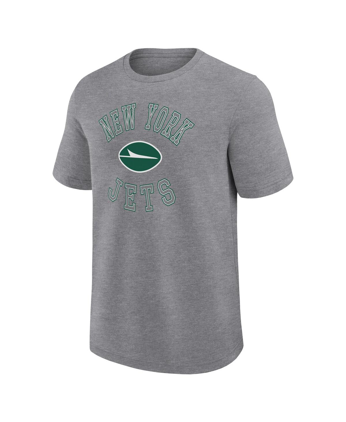 Logo Athletic Men's Heather Gray New York Jets Success T-shirt In Gray