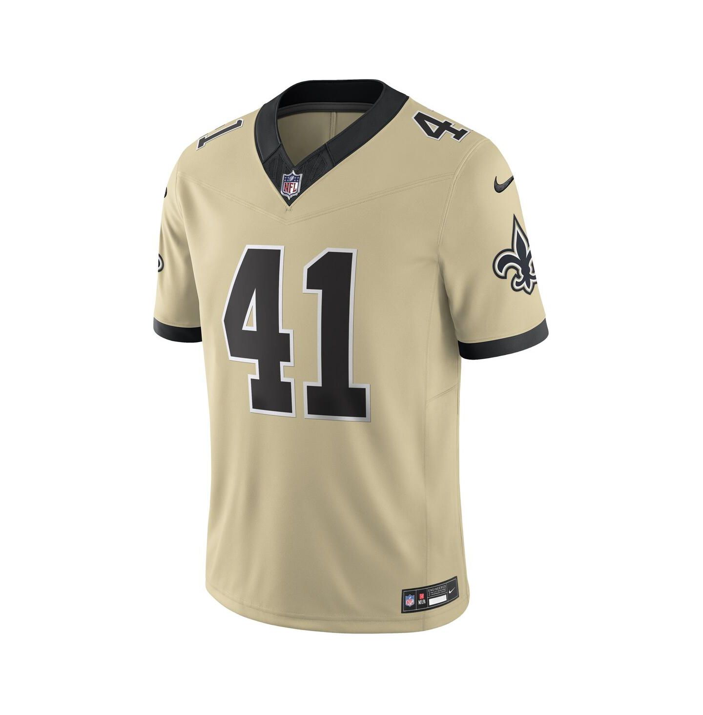 Мужской топ Nike Alvin Kamara Gold New Orleans Saints Gameday Golds Alternate Vapor F.U.S.E. Limited Jersey — фото 2