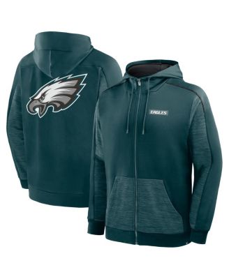 Fanatics - Men's Midnight Green Philadelphia Eagles Checkdown Pass Full-Zip Hoodie