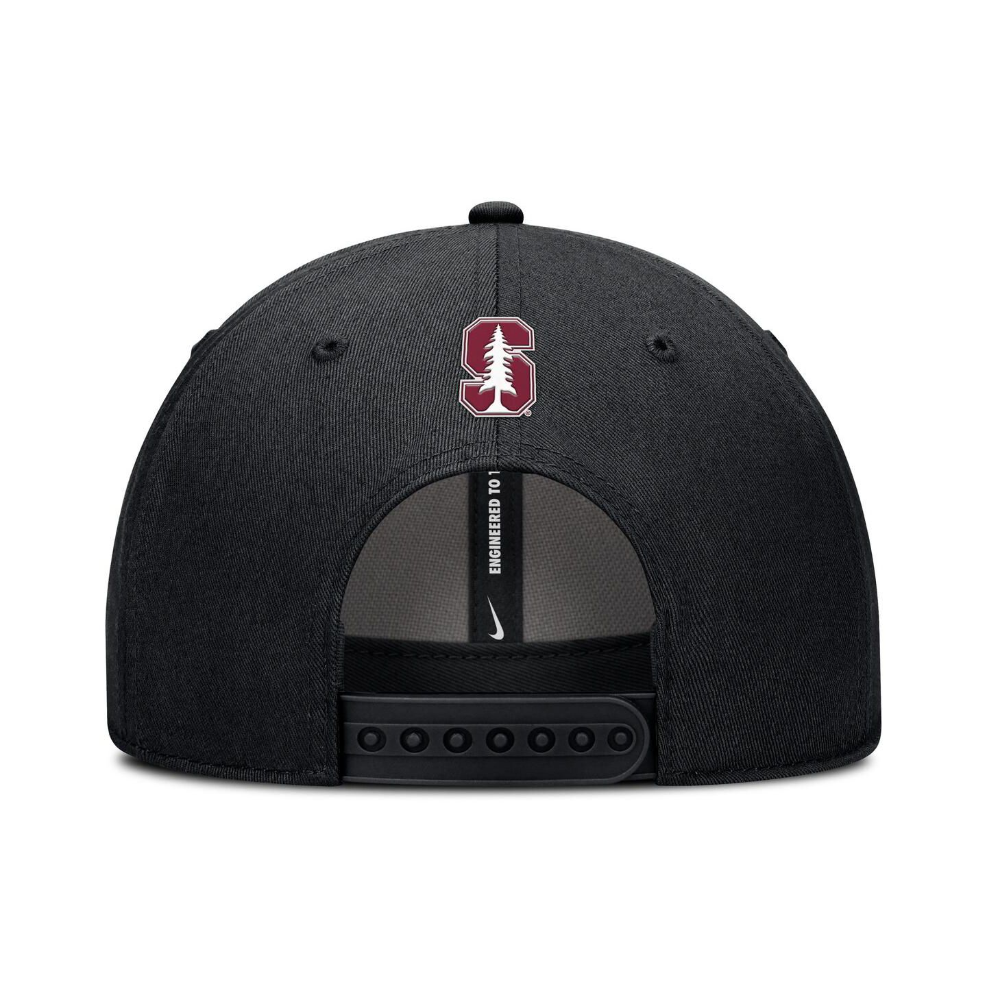 Мужская кепка Nike Black Stanford Cardinal Rise Practice Adjustable Hat — фото 4