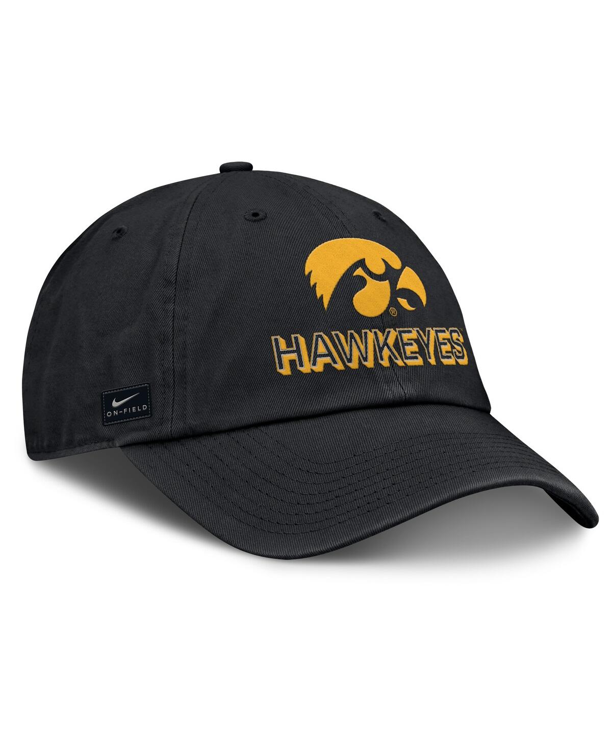 Nike Iowa On-field Club Gameday  Men's College Adjustable Hat In Black