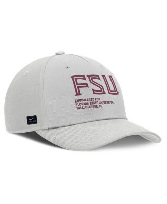 Men's Gray Florida State Seminoles 2025 Sideline Dust Pinched Rise Adjustable Hat