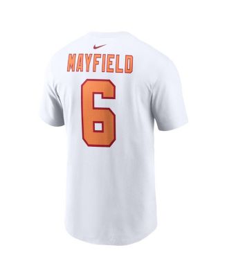 Men's Baker Mayfield White '76 Tampa Bay Buccaneers 50th Season Name Number T-Shirt