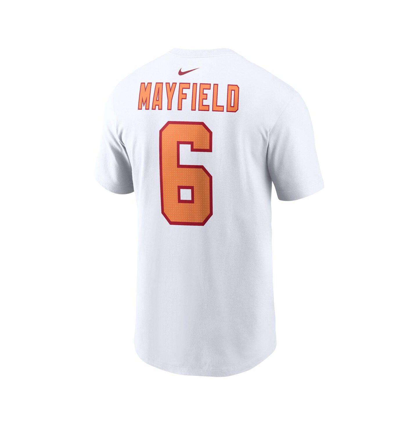 Мужская футболка Nike Baker Mayfield White '76 Tampa Bay Buccaneers 50th Season Name & Number — фото 3