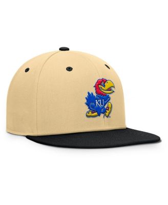 Men's Khaki/Black Kansas Jayhawks Balance Fitted Hat