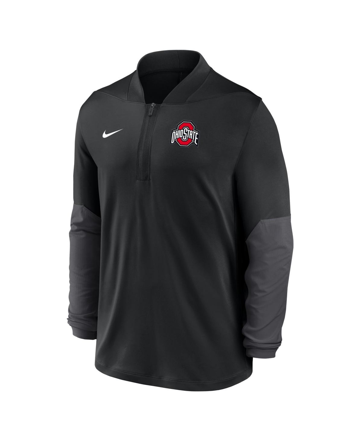 Nike Men's Black Ohio State Buckeyes One Goal Performance Half-zip Pullover Sweatshirt In Black