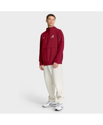 Men's Crimson Alabama Crimson Tide Anorak Half-Zip Hoodie Jacket
